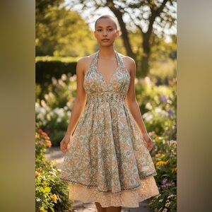 Odd Molly Multicolor Halter Dress